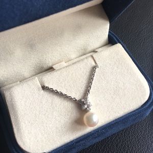 Mikimoto pearls and Diamond Necklace